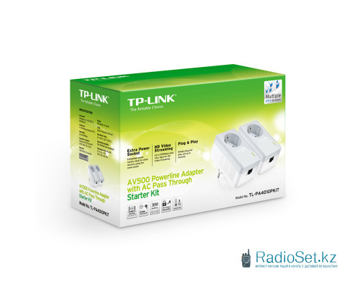 Комплект Powerline адаптеров TP-Link TL-PA4010PKIT